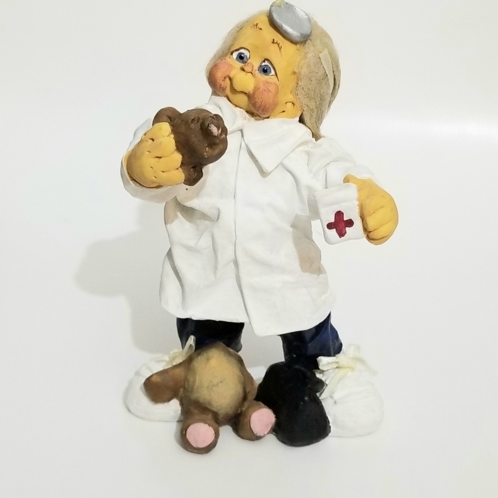 Vintage 1993 Handcrafted Doctor Figurine